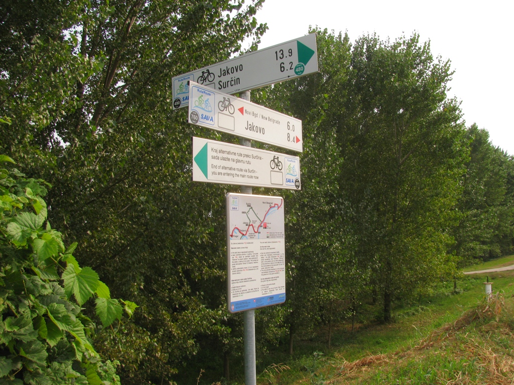 Savska biciklistička ruta - signalizacija